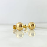 Topos Bola 1.15gr / 9mm Lisa Oro Amarillo