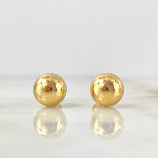 Topos Bola 1.15gr / 9mm Lisa Oro Amarillo