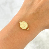 Herraje San Benito 0.75gr / 2cm / Oro Amarillo (Oferta)