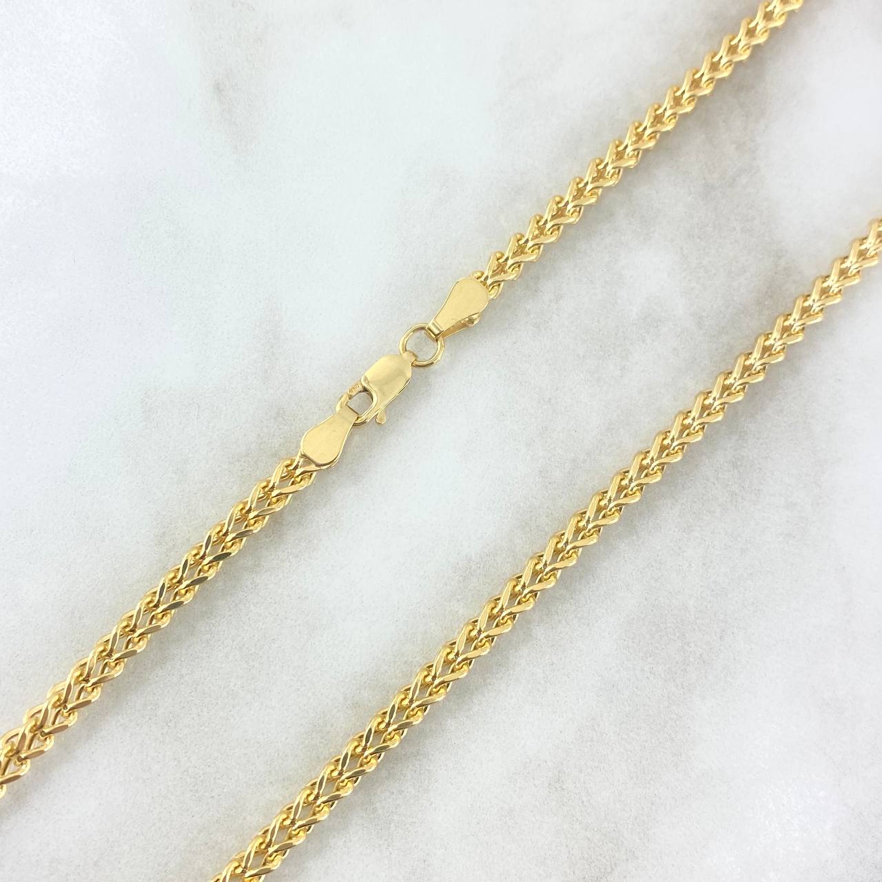 Cadena Franco 18gr / 60cm / 3.4mm Oro Amarillo +4