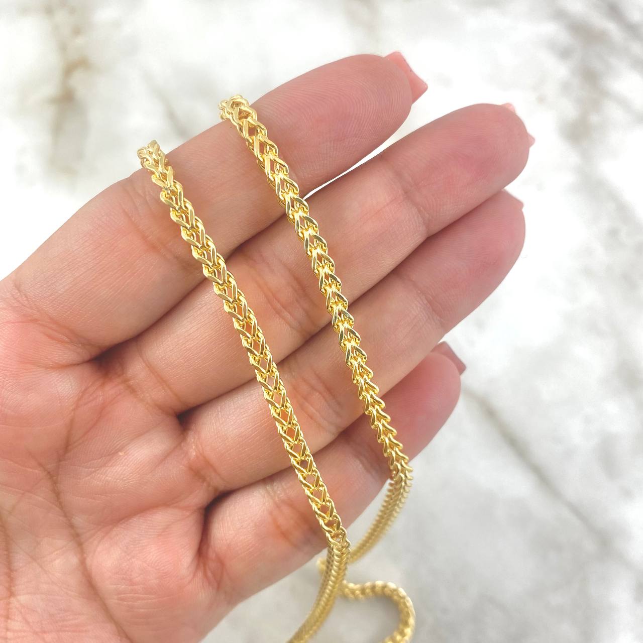 Cadena Franco 18gr / 60cm / 3.4mm Oro Amarillo +4