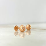 Topos Bola Diamantada 0.7g / 6mm Oro Rosa 18K