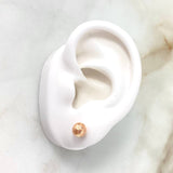 Topos Bola Diamantada 0.7g / 6mm Oro Rosa 18K