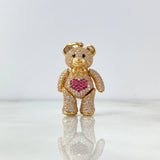 Dije Oso Articulado Corazón 8.2gr / 3.5cm / Oro Amarillo 18K
