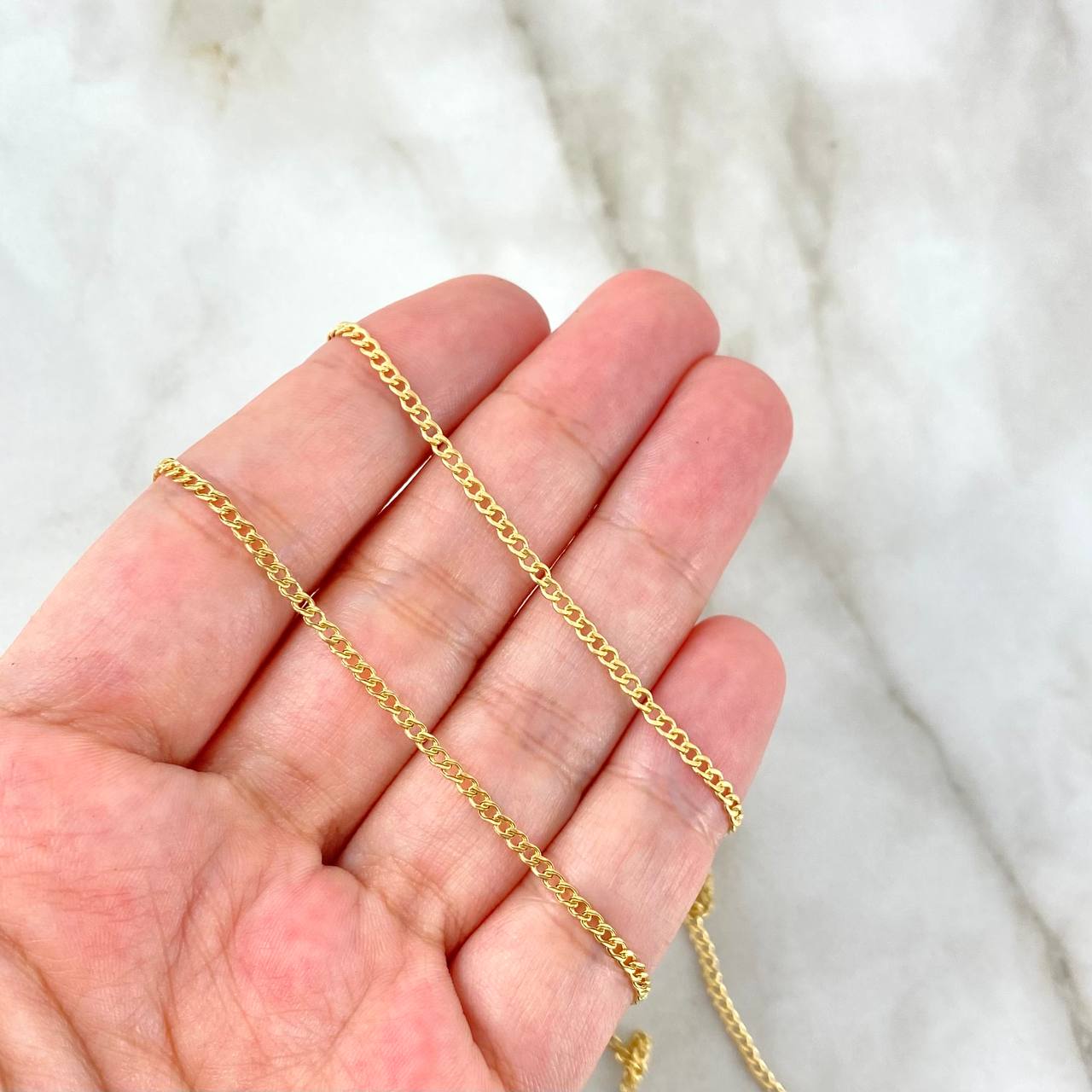 Cadena Cubana 2.05gr / 60cm / 2mm Oro Amarillo +1 18K *