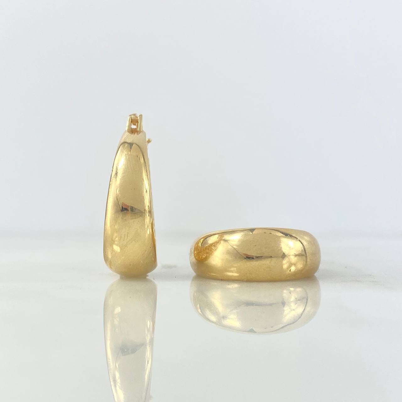 Candongas Altair 3.7gr / 2.1cm / Filigarana Lateral Oro Amarillo ©