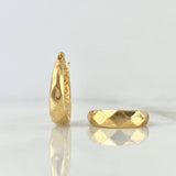 Candongas Daphy 3.55gr / 2.1cm / Filigarana Lateral Oro Amarillo