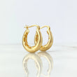 Candongas Mandy 3.45gr / 2.1cm / Basteado Interno Oro Amarillo