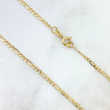 Cadena Figaro 3.25gr / 60cm / 3mm Oro Amarillo +0 $