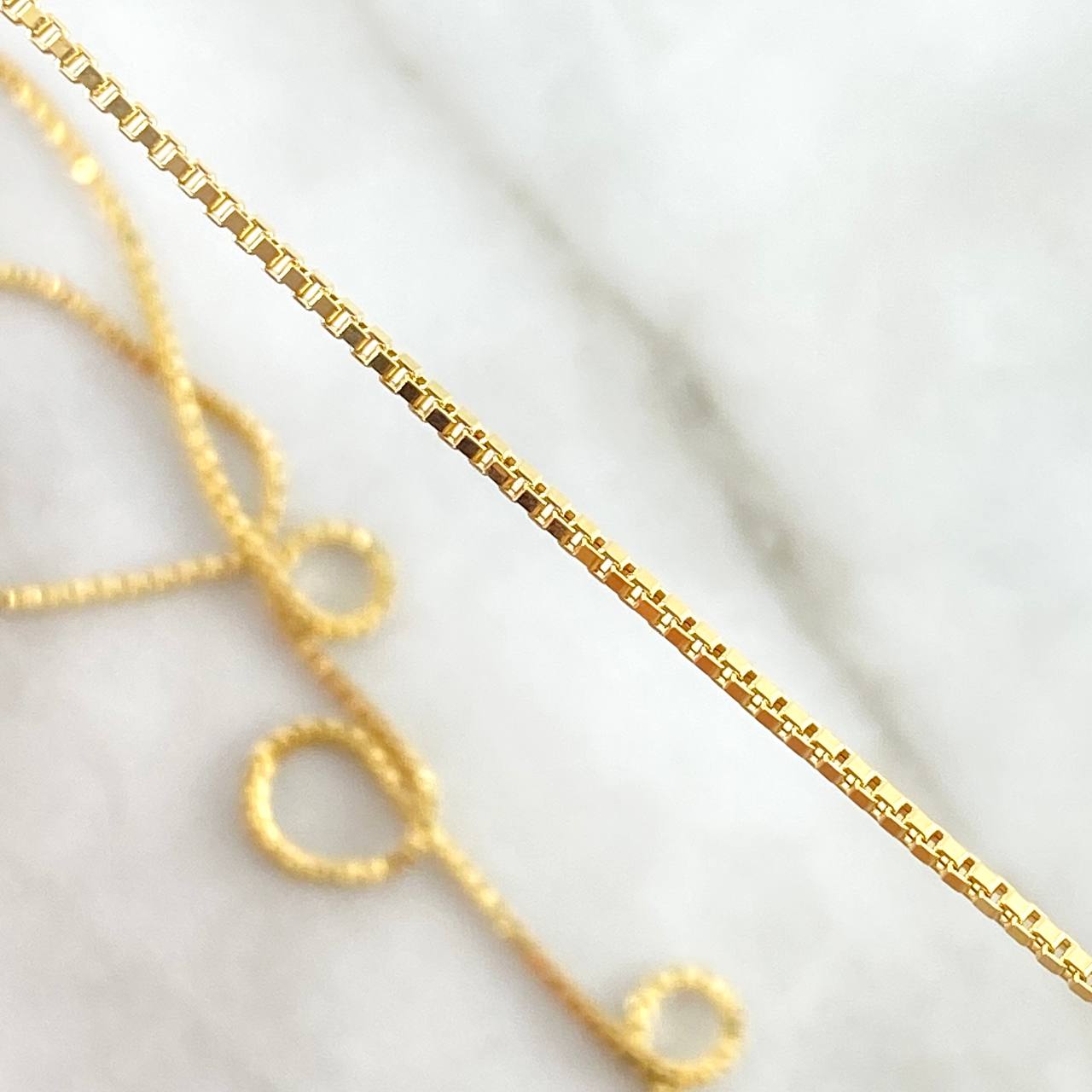 Cadena Veneciana 2.8gr / 45cm / 1mm Oro Amarillo +3 18K