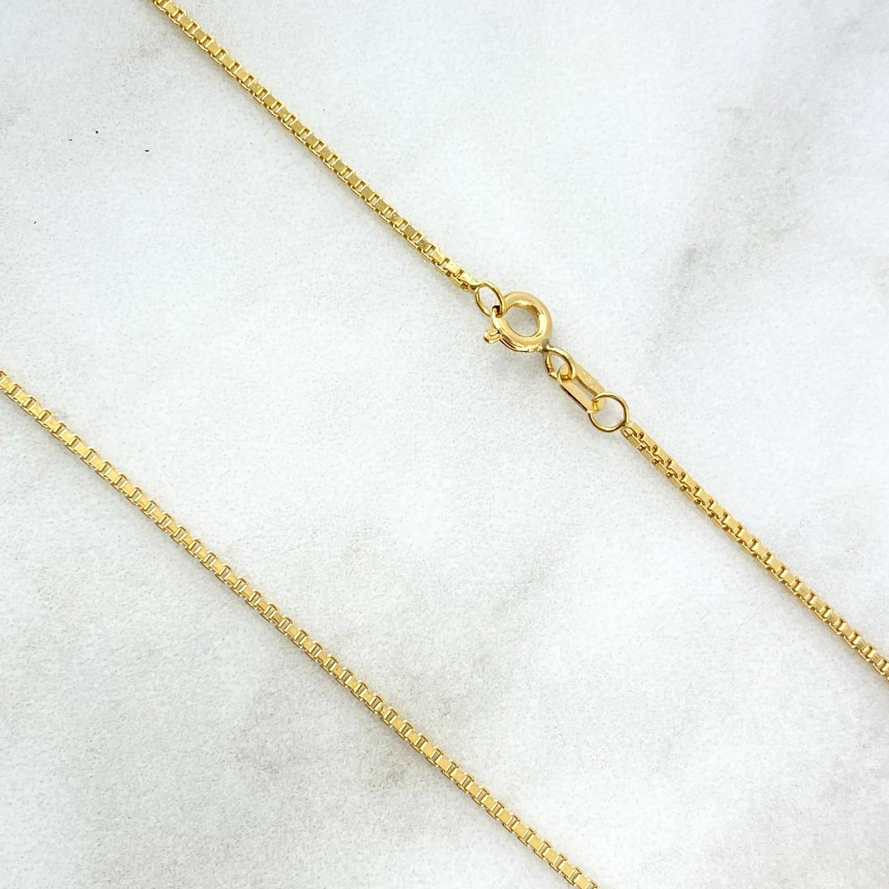 Cadena Veneciana 2.8gr / 45cm / 1mm Oro Amarillo +3 18K