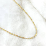 Cadena Escalera 3.55gr / 50cm / 2.5mm Oro Amarillo +3
