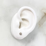 Topos Bola 0.55gr / 4mm Diamantada Oro Blanco 18K ©