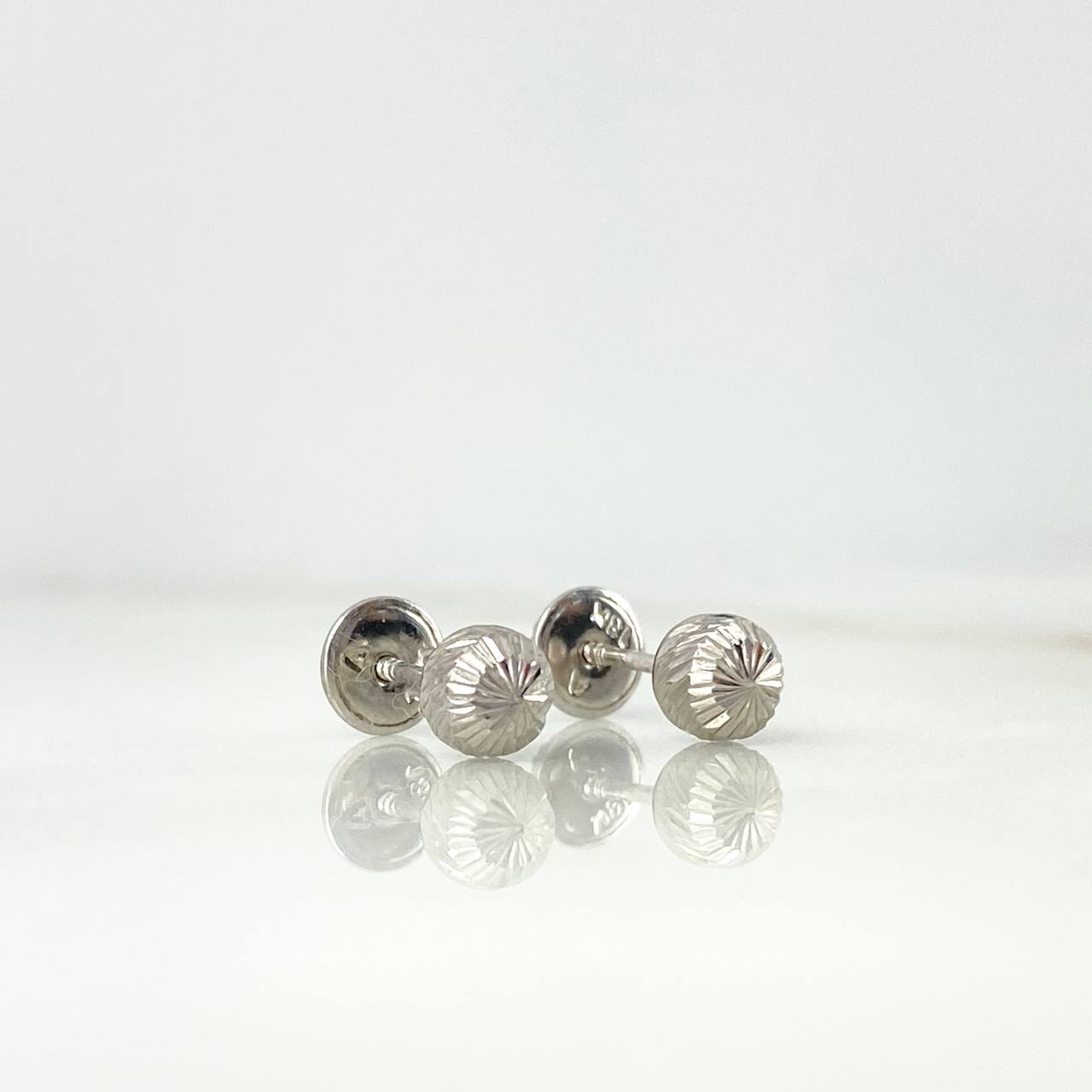 Topos Bola Diamantada 0.6 g / 5 mm Oro Blanco 18K