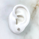 Topos Bola Diamantada 0.6 g / 5 mm Oro Blanco 18K
