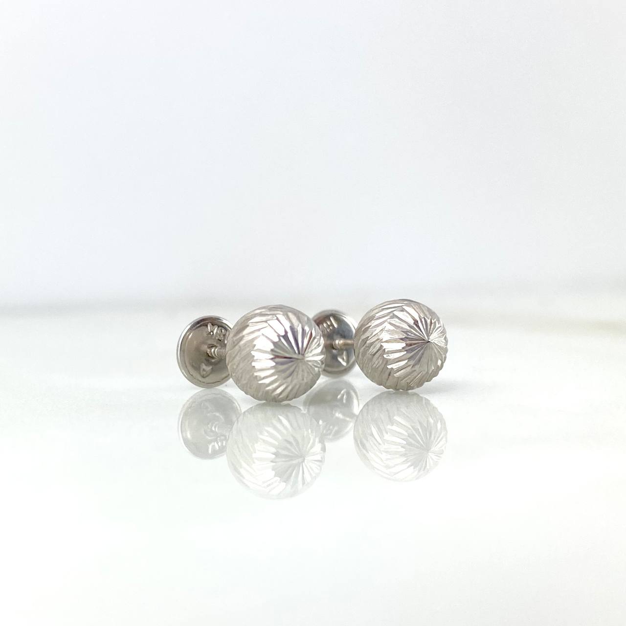 Topos Bola 7mm 1.05gr / Diamantados Oro Blanco