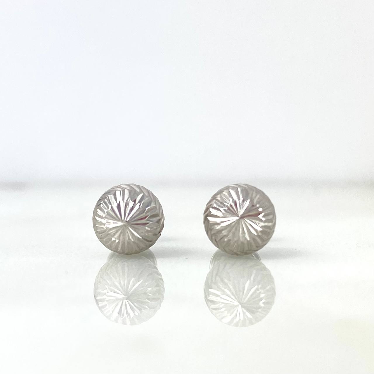 Topos Bola 7mm 1.05gr / Diamantados Oro Blanco