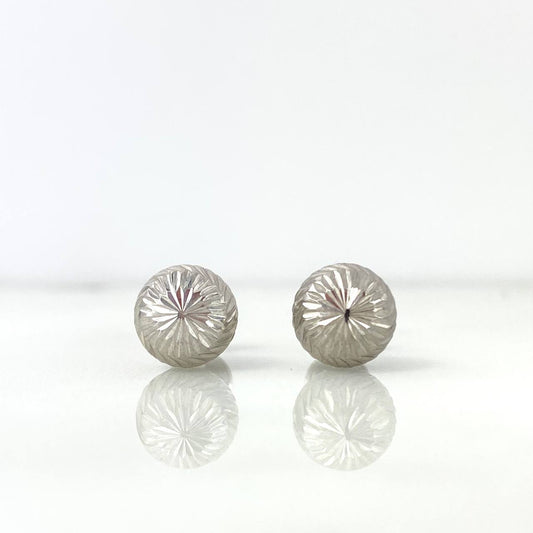 Topos Bola 8mm 1.15gr / Diamantados Oro Blanco
