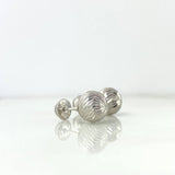 Topos Bola 8mm 0.95gr / Lisa Oro Blanco 18K