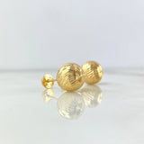 Topos Bola 10mm 1.55gr / Diamantada Oro Amarillo