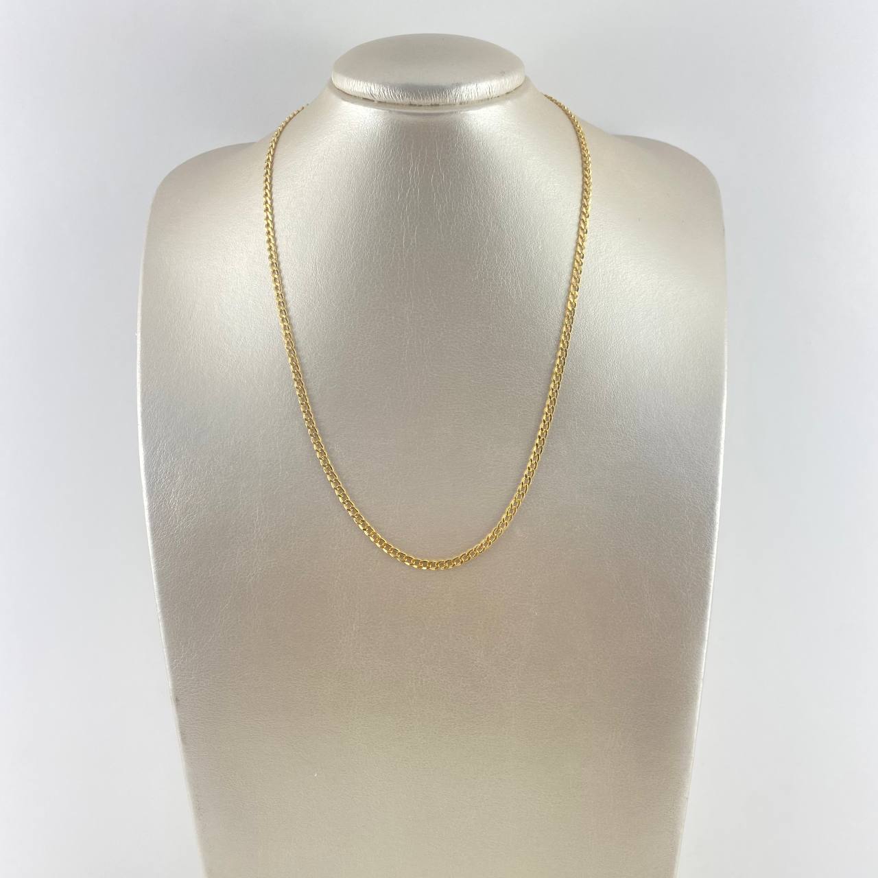 Cadena Cubana 5.6gr / 50cm / 3mm Oro Amarillo +0