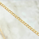 Cadena Cubana 5.6gr / 50cm / 3mm Oro Amarillo +0