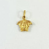 Dije Medusa 0.8gr / 1.8cm / Troquelado Oro Amarillo