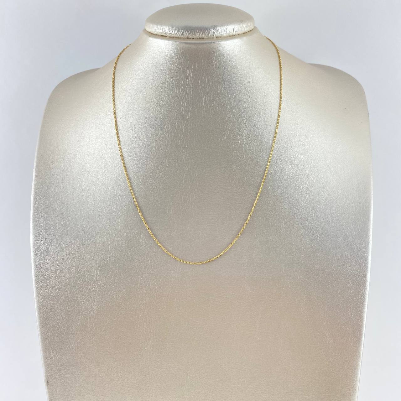 Cadena Aro Seguido 1.5gr / 40cm / 0.8mm Diamantada Oro Amarillo +3