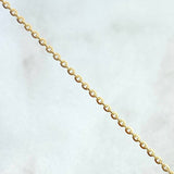 Cadena Aro Seguido 1.5gr / 40cm / 0.8mm Diamantada Oro Amarillo +3