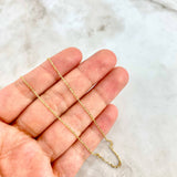Cadena Aro Seguido  1.15gr / 40cm / 1mm Oro Amarillo +3 18K ©