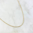 Cadena Aro Seguido 1.3gr / 40cm / 0.8mm Diamantada Oro Amarillo +3