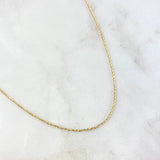 Cadena Aro Seguido 1.65gr / 45cm / 1mm Oro Amarillo +3
