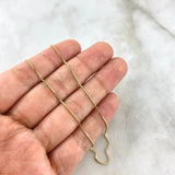 Cadena Veneciana 2.95gr / 50cm / 1mm Oro Amarillo +3