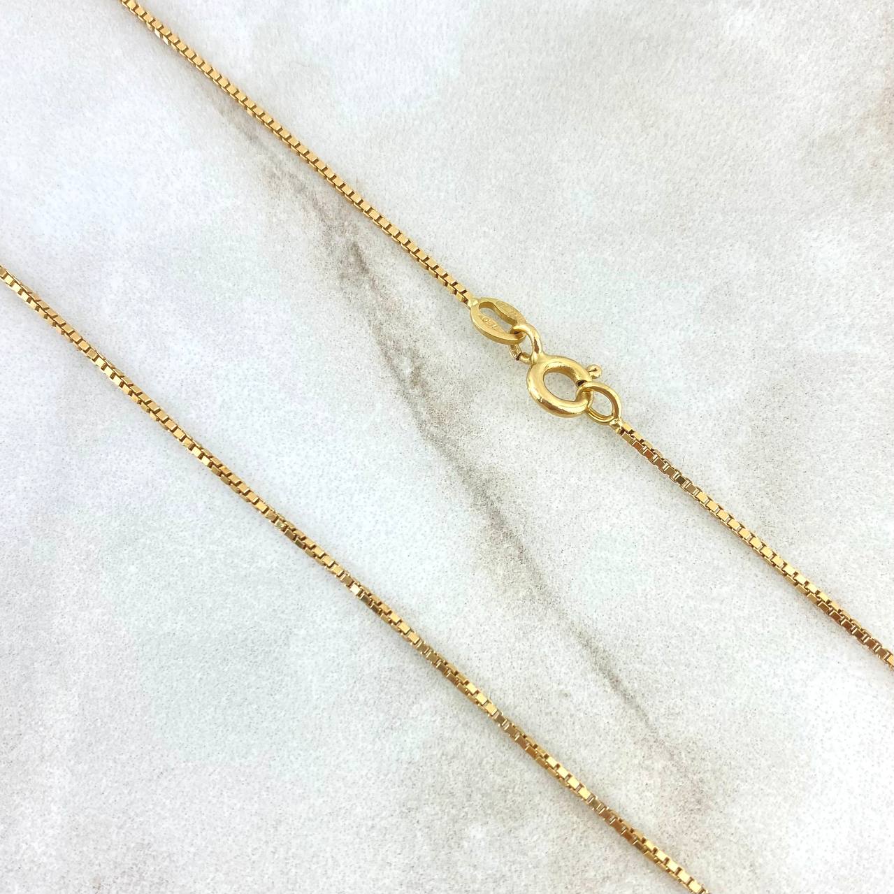 Cadena Veneciana 2.95gr / 50cm / 1mm Oro Amarillo +3