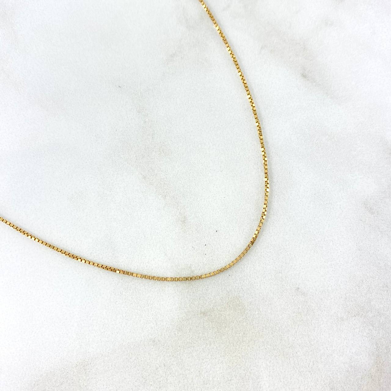 Cadena Veneciana 2.95gr / 50cm / 1mm Oro Amarillo +3