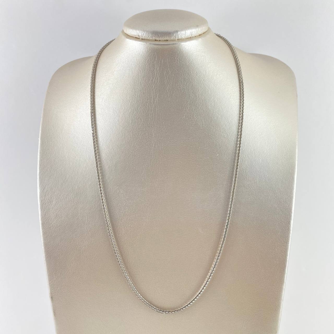 Cadena Franco 7.85gr / 60cm / 2.5mm Oro Blanco +4 *