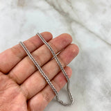 Cadena Franco 7.85gr / 60cm / 2.5mm Oro Blanco +4 *