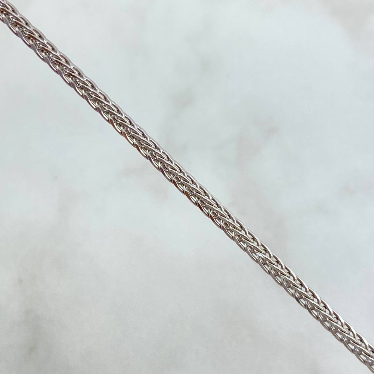 Cadena Franco 7.85gr / 60cm / 2.5mm Oro Blanco +4 *