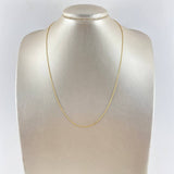 Cadena Aro Seguido 0.6gr / 40cm / 0.9mm Oro Amarillo +3 18K *