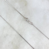 Cadena Veneciana 1.4gr / 40cm / 0.7mm Oro Blanco +3 *