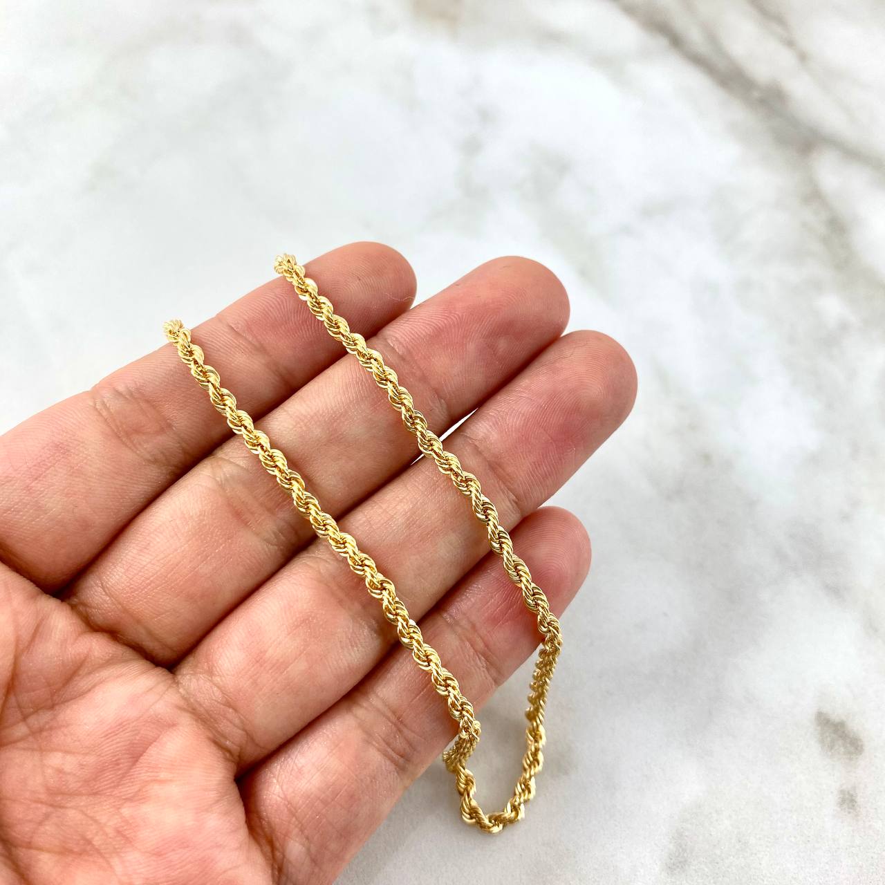 Cadena Lazo 4.95gr / 50cm / 2.7mm Oro Amarillo +3 *