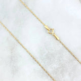 Cadena Plana Diamantada 7.35gr / 60cm / 2.8mm Tres Oros +3 18K