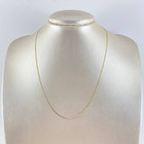Cadena Plana 1.55gr / 45cm- +3 Oro 18K
