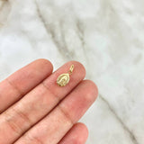 Dije Virgen Guadalupe 0.35gr / 1.5cm / Troquelado Ovalado Oro Amarillo
