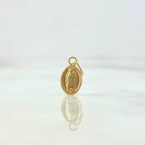 Dije Virgen Guadalupe 0.3gr / 1.4cm / Mate Ovalado Oro Amarillo