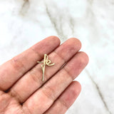 Dije Fe 0.8gr / 2.2cm / Oro Amarillo Silueta