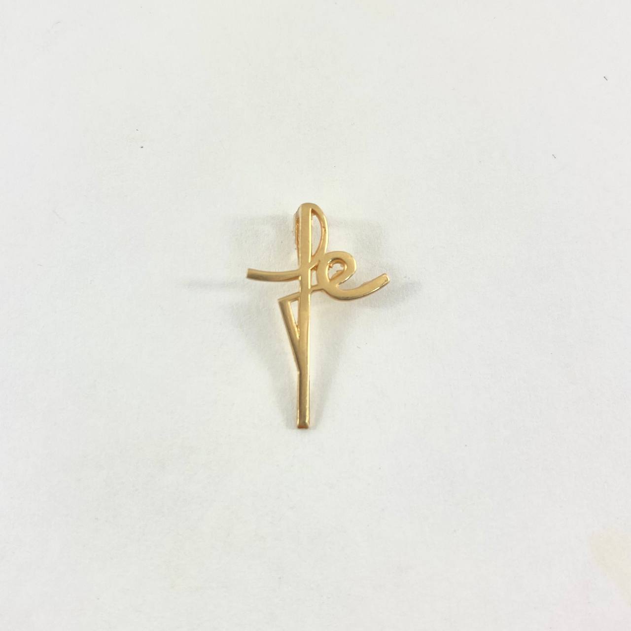 Dije Fe 0.8gr / 2.2cm / Oro Amarillo Silueta