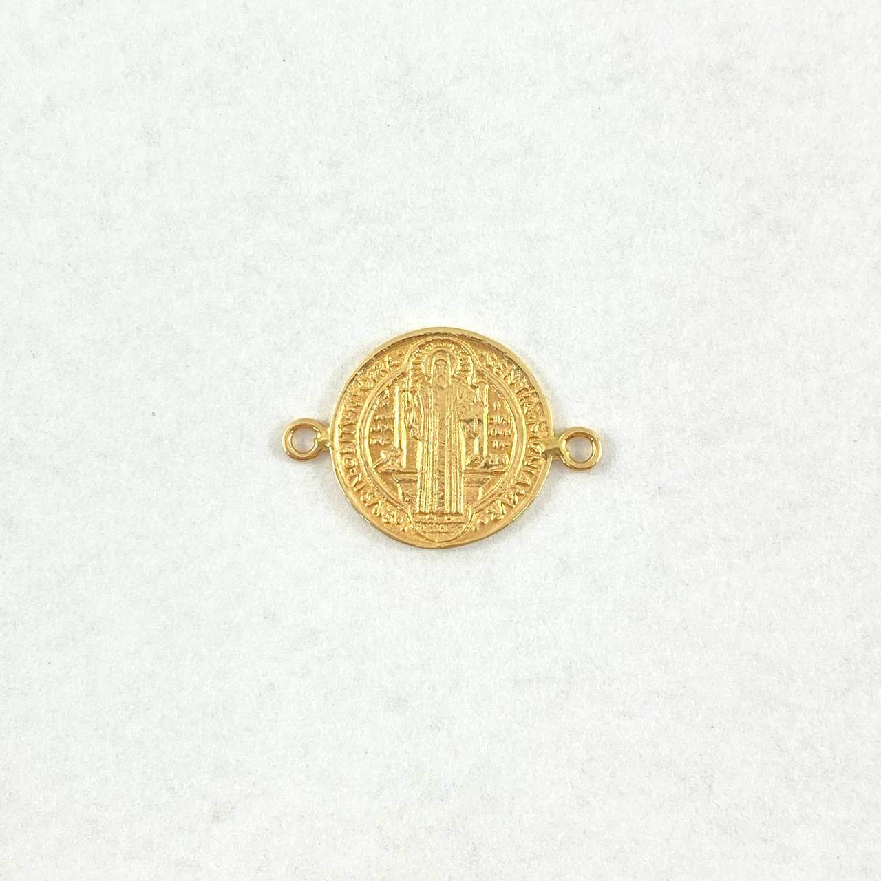 Herraje San Benito 3.45gr / 2.6cm / Plano Oro Amarillo
