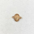 Herraje Virgen Milagrosa 0.9gr / 1.4cm / Plana Oro Rosa