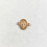 Herraje Virgen Milagrosa 0.9gr / 1.4cm / Plana Oro Rosa